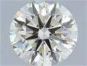 Natural Diamond 0.91 Carats, Round with Excellent Cut, K Color, VS2 Clarity and Certified by IGI