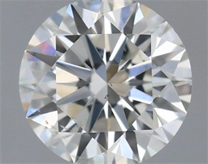 Picture of Natural Diamond 0.41 Carats, Round with Excellent Cut, H Color, SI1 Clarity and Certified by IGI