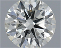 Natural Diamond 0.50 Carats, Round with Excellent Cut, I Color, SI1 Clarity and Certified by IGI