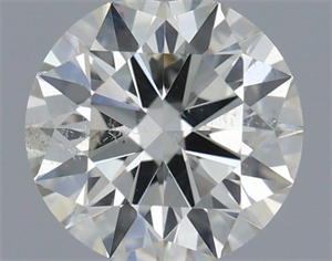 Picture of Natural Diamond 0.50 Carats, Round with Excellent Cut, I Color, SI1 Clarity and Certified by IGI