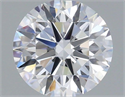 Lab Grown Diamond 1.24 Carats, Round with Excellent Cut, D Color, VVS2 Clarity and Certified by IGI