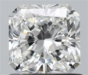 Picture of Natural Diamond 0.83 Carats, Radiant with  Cut, H Color, VVS2 Clarity and Certified by GIA