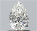 Natural Diamond 0.57 Carats, Pear with  Cut, H Color, VVS1 Clarity and Certified by IGI
