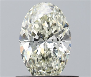 Foto Diamante Natural 0.52 quilates, Ovalado , Color J, claridad VVS1 y certificado IGI de