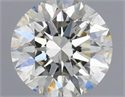 Natural Diamond 0.51 Carats, Round with Excellent Cut, I Color, SI1 Clarity and Certified by IGI