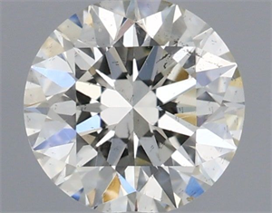 Picture of Natural Diamond 0.51 Carats, Round with Excellent Cut, I Color, SI1 Clarity and Certified by IGI