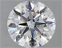 Natural Diamond 1.43 Carats, Round with Excellent Cut, E Color, VVS1 Clarity and Certified by GIA