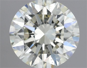 Picture of Natural Diamond 0.90 Carats, Round with Very Good Cut, K Color, SI1 Clarity and Certified by IGI