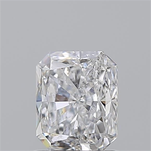 Picture of Natural Diamond 1.21 Carats, Radiant with  Cut, D Color, SI2 Clarity and Certified by GIA