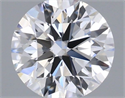 Natural Diamond 0.72 Carats, Round with Excellent Cut, D Color, IF Clarity and Certified by IGI