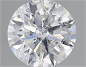 Natural Diamond 0.71 Carats, Round with Very Good Cut, E Color, I1 Clarity and Certified by GIA