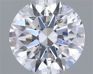 Picture of Natural Diamond 0.71 Carats, Round with Excellent Cut, D Color, I1 Clarity and Certified by GIA