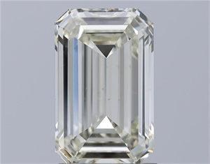 Picture of Natural Diamond 1.90 Carats, Emerald with  Cut, K Color, VS2 Clarity and Certified by HRD
