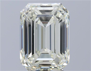 Foto Diamante Natural 5.01 quilates, Esmeralda , Color J, claridad VVS2 y certificado HRD de