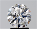 Natural Diamond 1.72 Carats, Round with Excellent Cut, E Color, VVS2 Clarity and Certified by GIA