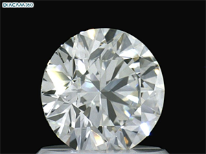Picture of Natural Diamond 0.92 Carats, Round with Excellent Cut, H Color, VS2 Clarity and Certified by GIA