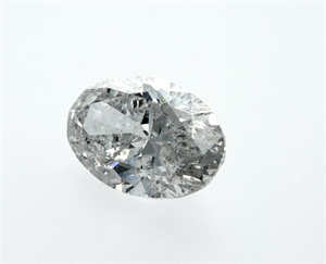 Picture of Natural Diamond 1.70 Carats, Oval with  Cut, G Color, I1 Clarity and Certified by IGI