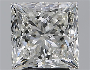 Foto Diamante Natural 3.20 quilates, Princesa , Color I, claridad SI1 y certificado GIA de