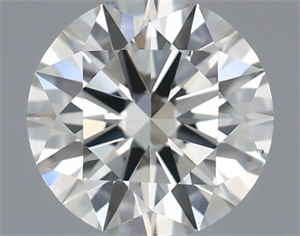Picture of Natural Diamond 0.40 Carats, Round with Excellent Cut, H Color, VS2 Clarity and Certified by IGI
