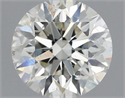 Natural Diamond 0.41 Carats, Round with Excellent Cut, H Color, SI1 Clarity and Certified by IGI