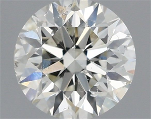 Picture of Natural Diamond 0.41 Carats, Round with Excellent Cut, H Color, SI1 Clarity and Certified by IGI