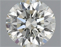 Natural Diamond 0.53 Carats, Round with Excellent Cut, I Color, SI1 Clarity and Certified by IGI