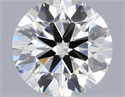 Natural Diamond 0.41 Carats, Round with Excellent Cut, H Color, VS2 Clarity and Certified by IGI