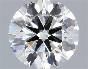 Picture of Natural Diamond 0.41 Carats, Round with Excellent Cut, H Color, VS2 Clarity and Certified by IGI