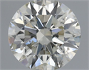 Natural Diamond 0.52 Carats, Round with Excellent Cut, I Color, SI2 Clarity and Certified by IGI