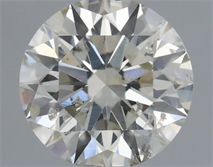 Picture of Natural Diamond 0.52 Carats, Round with Excellent Cut, I Color, SI2 Clarity and Certified by IGI