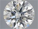 Natural Diamond 0.42 Carats, Round with Excellent Cut, H Color, VS2 Clarity and Certified by IGI