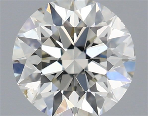 Picture of Natural Diamond 0.42 Carats, Round with Excellent Cut, H Color, VS2 Clarity and Certified by IGI