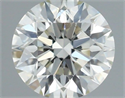 Natural Diamond 0.40 Carats, Round with Excellent Cut, H Color, VS2 Clarity and Certified by IGI