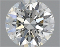 Natural Diamond 0.52 Carats, Round with Excellent Cut, H Color, SI1 Clarity and Certified by IGI