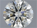 Natural Diamond 0.70 Carats, Round with Excellent Cut, J Color, SI2 Clarity and Certified by IGI