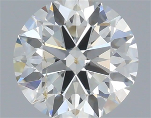 Picture of Natural Diamond 0.50 Carats, Round with Excellent Cut, I Color, SI2 Clarity and Certified by IGI