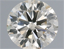 Natural Diamond 0.60 Carats, Round with Very Good Cut, L Color, SI1 Clarity and Certified by IGI