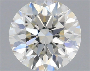 Picture of Natural Diamond 0.42 Carats, Round with Excellent Cut, H Color, VS2 Clarity and Certified by IGI