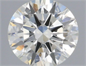 Natural Diamond 0.52 Carats, Round with Excellent Cut, I Color, SI1 Clarity and Certified by IGI