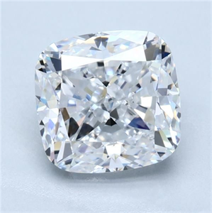 Foto Diamante Natural 1.73 quilates, Del cojín , Color D, claridad VVS2 y certificado GIA de
