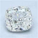 Natural Diamond 1.72 Carats, Cushion with  Cut, I Color, VS2 Clarity and Certified by GIA