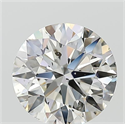 Natural Diamond 3.41 Carats, Round with Excellent Cut, I Color, SI2 Clarity and Certified by GIA