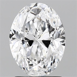 Foto Diamante Natural 1.51 quilates, Ovalado , Color D, claridad VVS1 y certificado GIA de