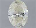 Natural Diamond 2.02 Carats, Oval with  Cut, L Color, I1 Clarity and Certified by IGI