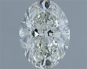 Picture of Natural Diamond 1.21 Carats, Oval with  Cut, I Color, SI2 Clarity and Certified by IGI