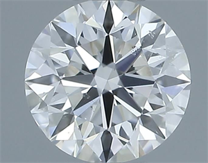 Picture of Natural Diamond 0.40 Carats, Round with Excellent Cut, E Color, SI1 Clarity and Certified by IGI