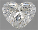 Natural Diamond 2.02 Carats, Heart with  Cut, J Color, SI2 Clarity and Certified by GIA