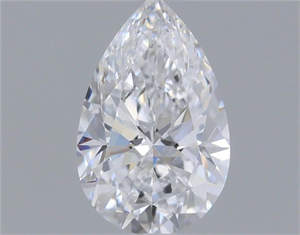 Picture of Natural Diamond 0.40 Carats, Pear with  Cut, D Color, VS2 Clarity and Certified by GIA