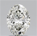 Natural Diamond 1.52 Carats, Oval with  Cut, I Color, VS2 Clarity and Certified by IGI