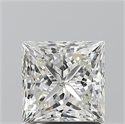 Natural Diamond 1.71 Carats, Princess with  Cut, H Color, SI2 Clarity and Certified by GIA